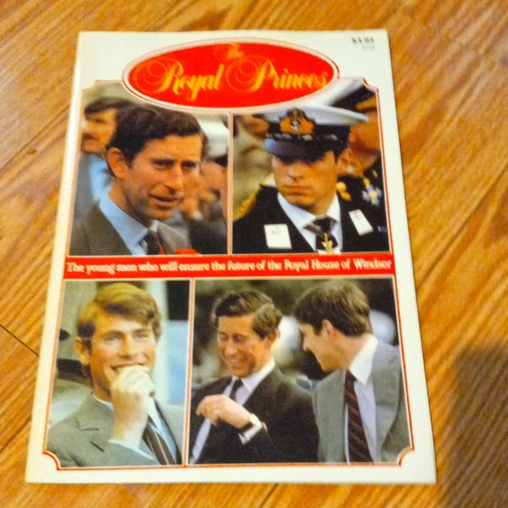 Royal prince's vintage mag with now king acting as a dad